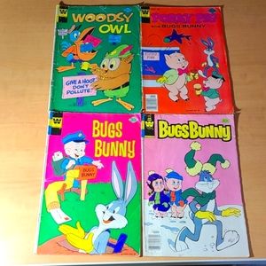 Vintage Comics- Bugs Bunny, Porky Pig, Woodsy Owl